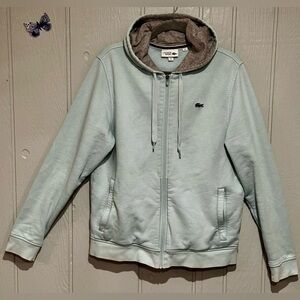 Lacoste Sport Light Blue and Gray Hoodie